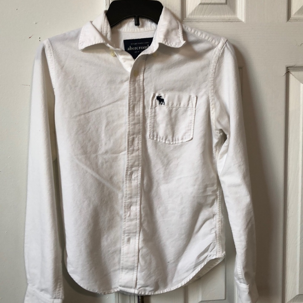 WHITE collared shirt